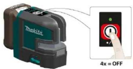 Makita 4x = OFF
