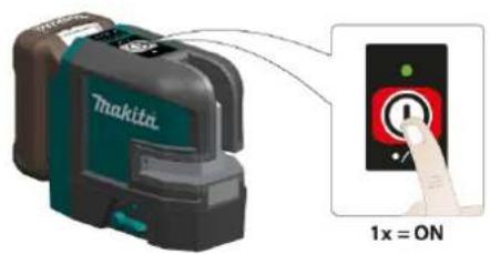 Makita 1x = ON