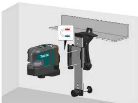MAKITA SK105GD - How to use the adapters and wall mount - 3