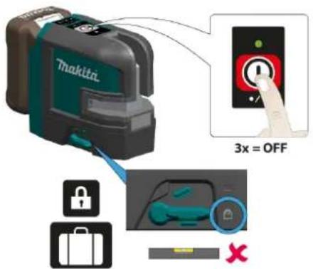 Makita 3x = OFF