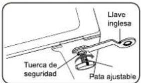 Llave inglesa Tuerca de seguridad Pata ajustable