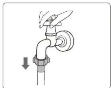 CORBERO CLT904VIN - ■ Clean the filter screen on the water inlet (Recommended once every six months) - 1