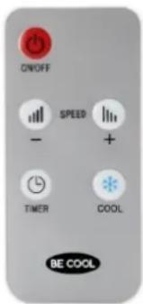 ON/OFF SPEED + TIMER COOL BE COOL