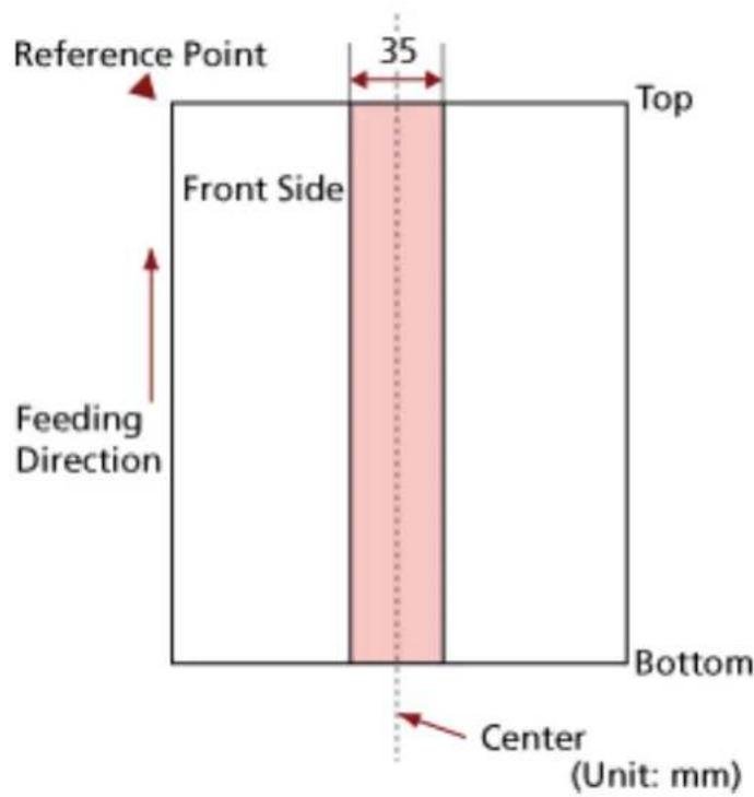 Reference Point 35 Front Side Top Feeding Direction Bottom Center (Unit: mm)
