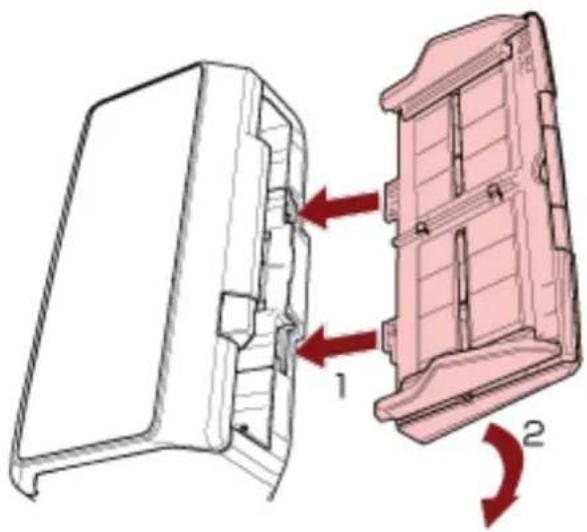 RICOH fi-8190 - Remove the ADF paper chute (feeder). - 3
