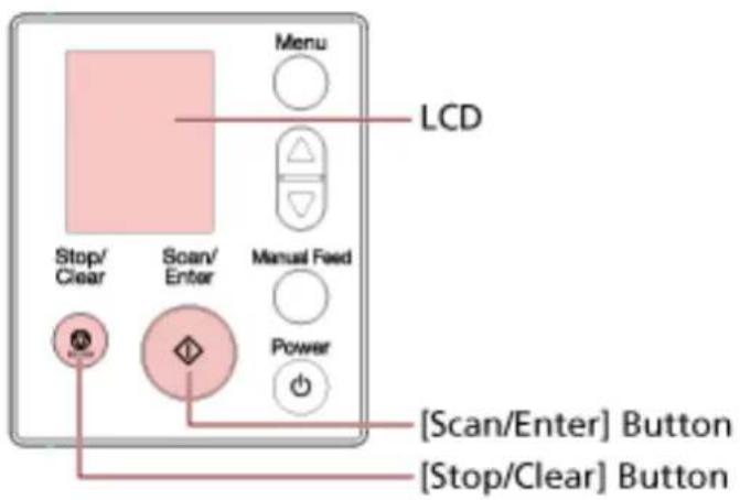 Menu LCD Stop/ Clear Scan/ Enter Manual Feed Power [Scan/Enter] Button [Stop/Clear] Button