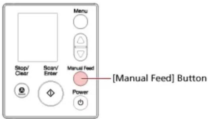 Menu Stop/ Clear Scan/ Enter Manual Feed Power [Manual Feed] Button