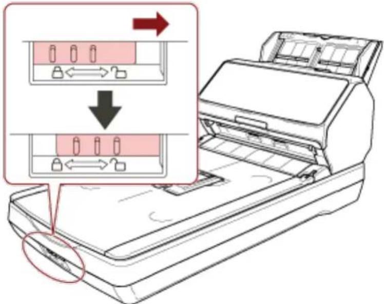 Diagram showing printer paper feeding into a printer with labeled parts and directional arrows indicating process flow.