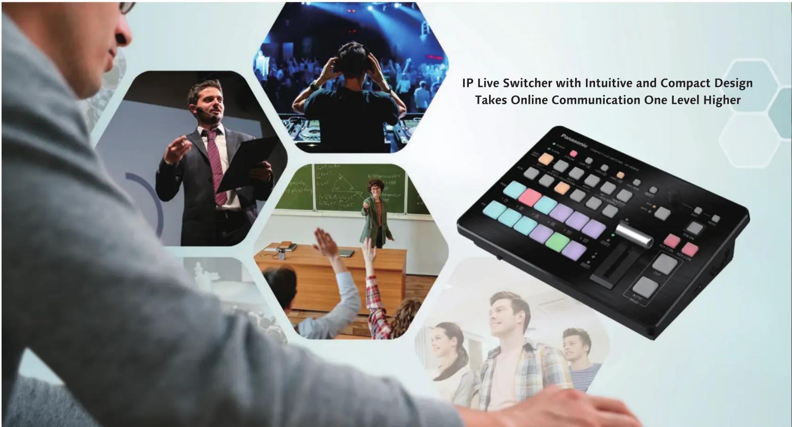 IP Live Switcher with Intuitive and Compact Design Takes Online Communication One Level Higher