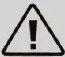 Warning symbol with exclamation mark inside triangle