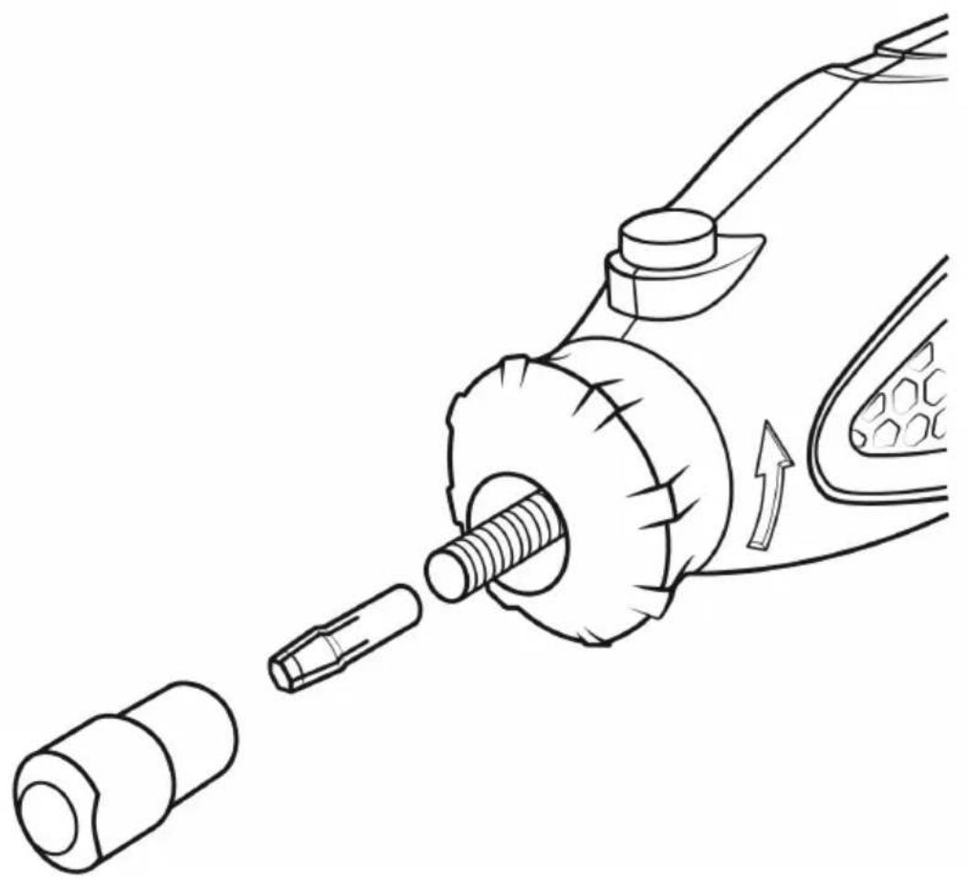 Brandson 303824 - Changing the collet - 1