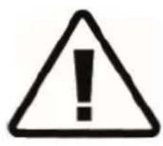 Warning symbol with exclamation mark inside triangle