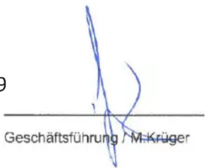 9 Geschäftsführung / M. Krüger