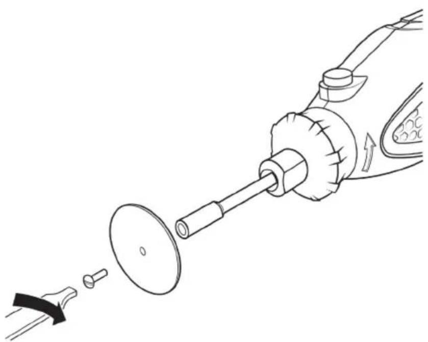 Brandson 303824 - Scheiben- oder Schleifaufsätze montieren - 1