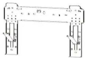 Technical diagram of a mechanical or electrical component with labeled parts and directional arrows indicating motion or force.