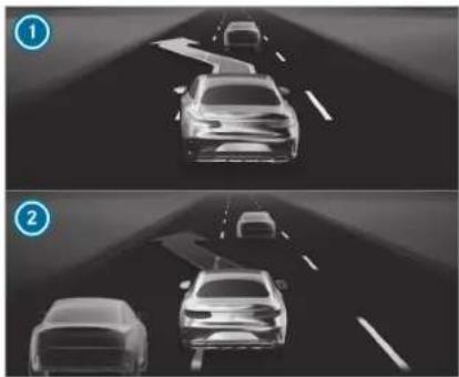 Mercedes-Benz C-Class Sedan (2024) - Function of Active Lane Change Assist - 1