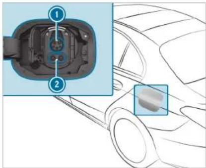 Mercedes-Benz C-Class Sedan (2024) - Charging the high-voltage battery (plug-in hybrid) - 1
