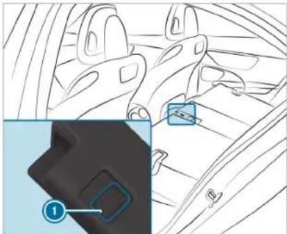 Mercedes-Benz C-Class Sedan (2024) - Folding the rear seat backrest back - 3