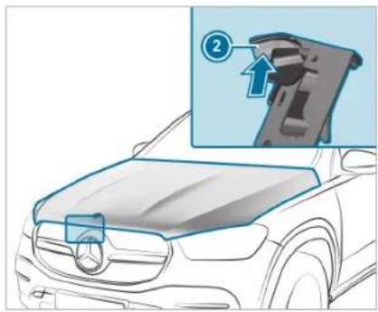 Mercedes-Benz C-Class Sedan (2024) - Opening and closing the hood - 2