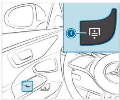 Mercedes-Benz C-Class Sedan (2024) - Extending the rear side window roller sunblinds - 3