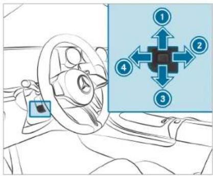 Mercedes-Benz C-Class Sedan (2024) - Adjusting the steering wheel electrically - 2