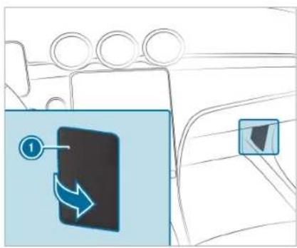 Mercedes-Benz C-Class Sedan (2024) - Opening and closing the fuse box in the cockpit - 2
