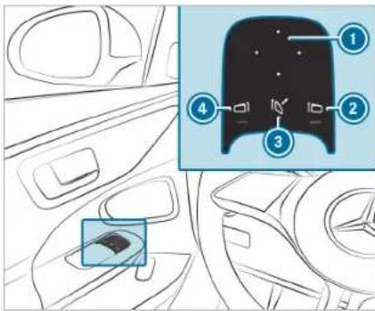 Mercedes-Benz C-Class Sedan (2024) - Adjusting the outside mirrors - 1