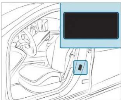 Mercedes-Benz C-Class Sedan (2024) - Vehicle identification plate, VIN and engine number overview - 1