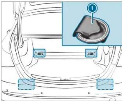 Mercedes-Benz C-Class Sedan (2024) - Overview of the tie-down eyes - 1