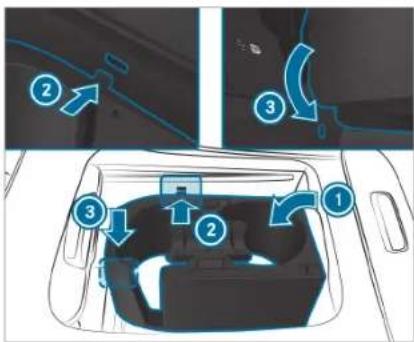 Mercedes-Benz C-Class Sedan (2024) - WARNING Risk of injury due to objects being stowed incorrectly - 7