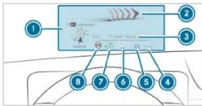 Mercedes-Benz Maybach S-Class (2024) - Function of the head-up display - 2