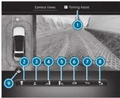 Camera Views Parking Assist 1 2 3 4 5 6 7 8 9