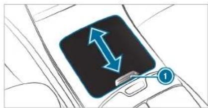 Diagram showing a car seatbelt with blue directional arrows and a numbered label pointing to the seatbelt.