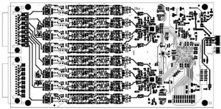 Pure electrical circuit lines without any symbols