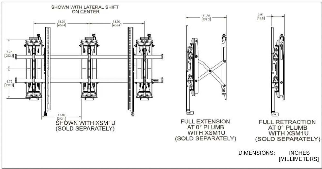 Chief FCAXV1U - DIMENSIONS - 7