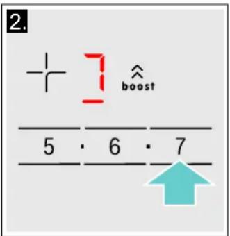 2. + 7 boost 5 · 6 · 7 ↑