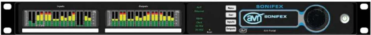Inputs Outputs Aout Filtered Alarm Clock AC PSU DC PSU Output Menu Bar Inputs Outputs SONIFEX avn SONIFEX AVI Portal