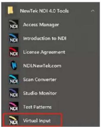 NewTek NDI 4.0 Tools NDI Access Manager NDI Introduction to NDI NDI License Agreement NDI.NewTek.com NDI Scan Converter NDI Studio Monitor NDI Test Patterns NDI Virtual Input