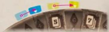 Asmodee Mysterium - Beispiel, wie die Hellsichtplättchen eingesetzt werden: - 2