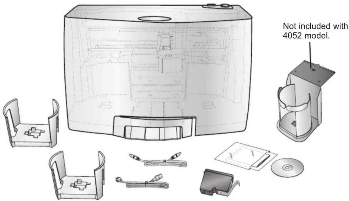 Not included with 4052 model.