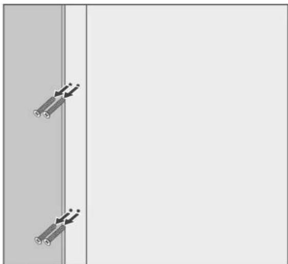 Hanseatic HKS17260CI - Attaching the door handle - 1