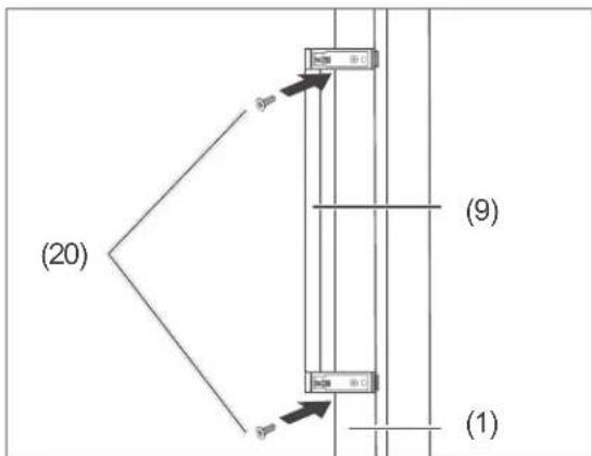 Hanseatic HGS18560CNFCI - Attaching the door handle - 2
