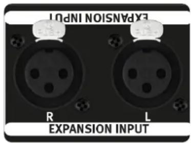 EXPANSION INPUT R L EXPANSION INPUT
