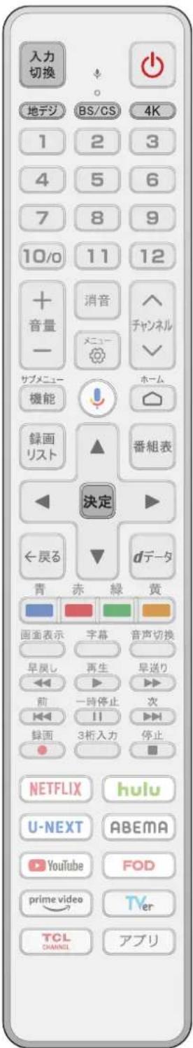 TCL 85C755 - リモコンの基本操作 - 1
