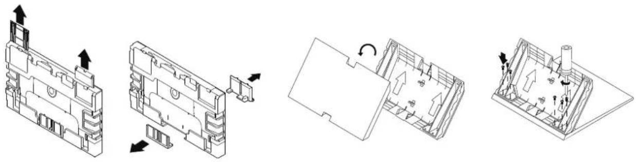 TCL 85C755 - テレビ本体にスタンドを取り付ける。(85 型) - 1