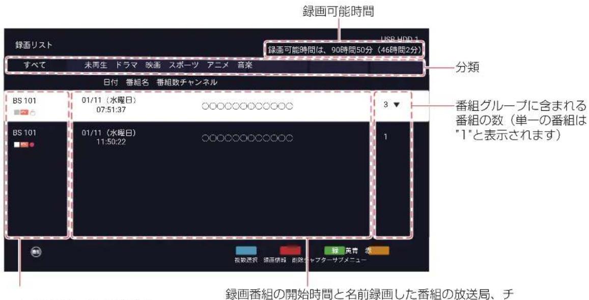 TCL 85C755 - 録画リストを押す。 - 1