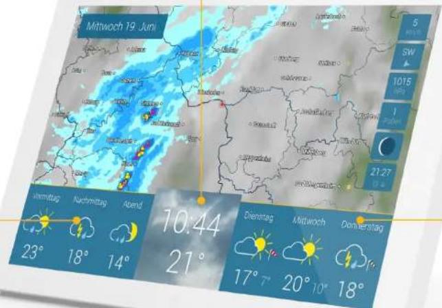 Mittwoch 19 Juni Vermittag Nachmittag Asend 10:44 21° Dienstag Mittwoch Dorherstag 23° 18° 14° 21° 17° 20° 10° 18°