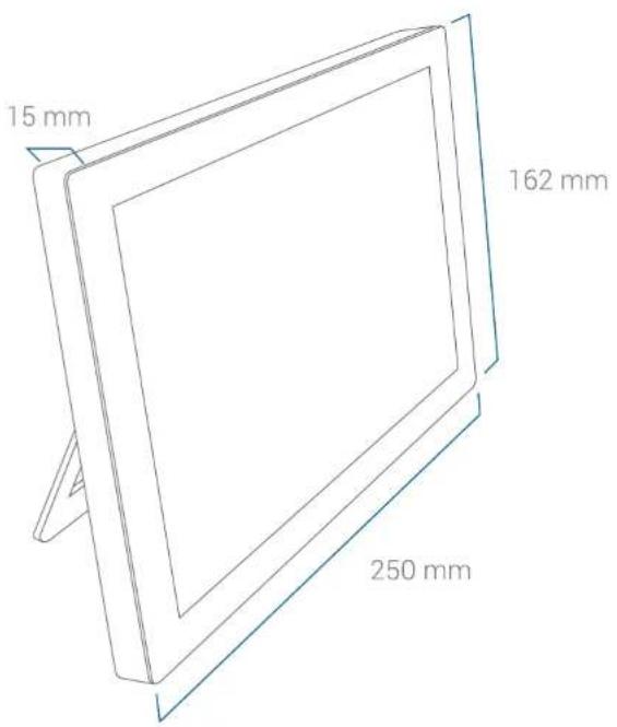 15 mm 162 mm 250 mm
