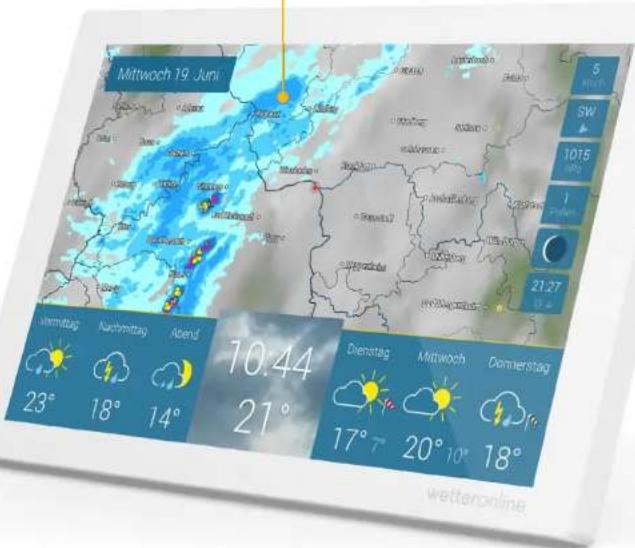 Mittwoch 19. Juni 23° Nachmittag 18° Asend 14° 10:44 21° Dienstag 17° Midwoch 20° Dommerstag 17° 20° 1015 5 SW 1 21:27 wetteronline