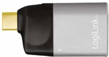 Close-up of a LogiLink battery component with black and gray casing (no visible text or symbols on body)